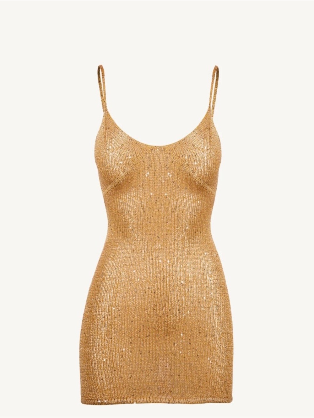 Asta Resort Gold Sequin Delilah Mini Dress - Size XXS